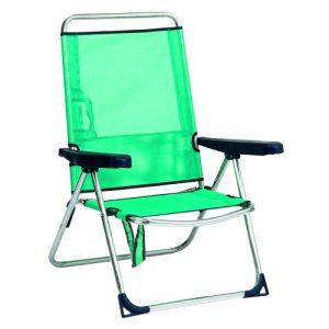 SILLA PLAYA ALUMINIO RESP.ALTO VERDE AGUA FRIBELIN
