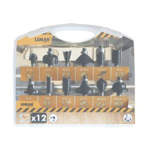 ESTUCHE FRESAS CARBURO 12 PIEZAS MANGO DE 8