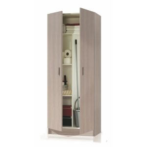 ARMARIO ESCOBERO 2 PUERTAS COLOR ROBLE 180X73X37