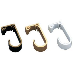 SOPORTE TUBO ARMARIO 6 20MM ALUM. BRONC