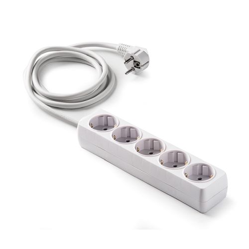 BASE MULTIPLE 5 TOMAS 1,5M BLANCO