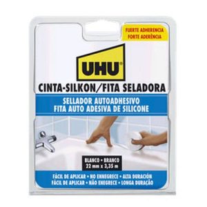 CINTA ADHESIVA SELLADORA UHU BLANCA 3.35M X 22MM