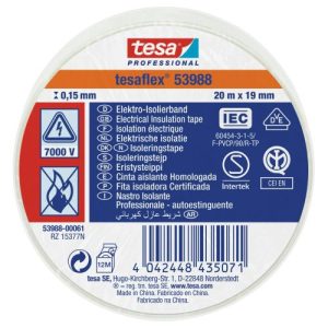 CINTA AISLANTE TESAFLEX 19MMX20M BLANCA