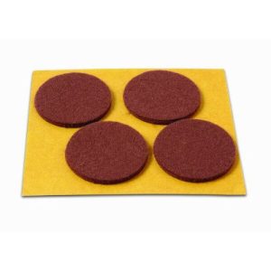FIELTRO REDONDO ADHES MARRON 38MM B/4