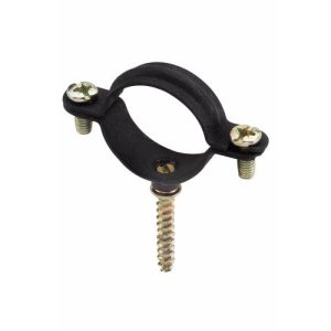 ABRAZADERA PARA GAS NEGRA 15 M6 CON TIRAFONDO (100 UNIDADES)