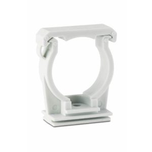 ABRAZADERA GUIA PLASTICO TUBO 20MM PRE ROSCA M6 (100 UNIDADES)